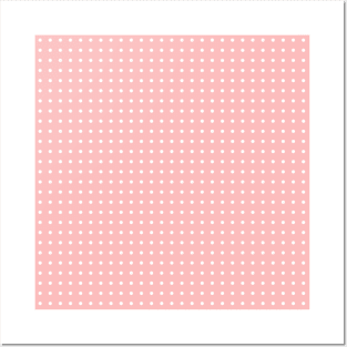 Light Pink Polka Dots Posters and Art